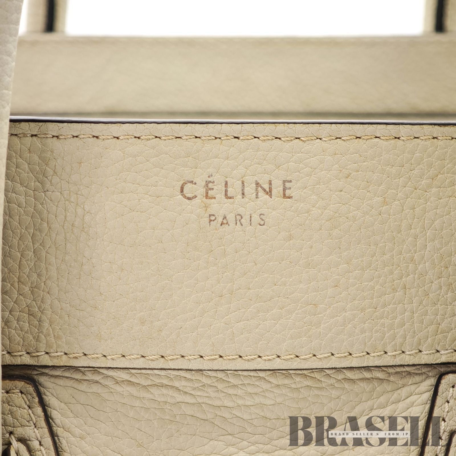 CELINE Luggage Mini Shopper Handbag White Women's with Dust Bag【ImportFeeFREE】
