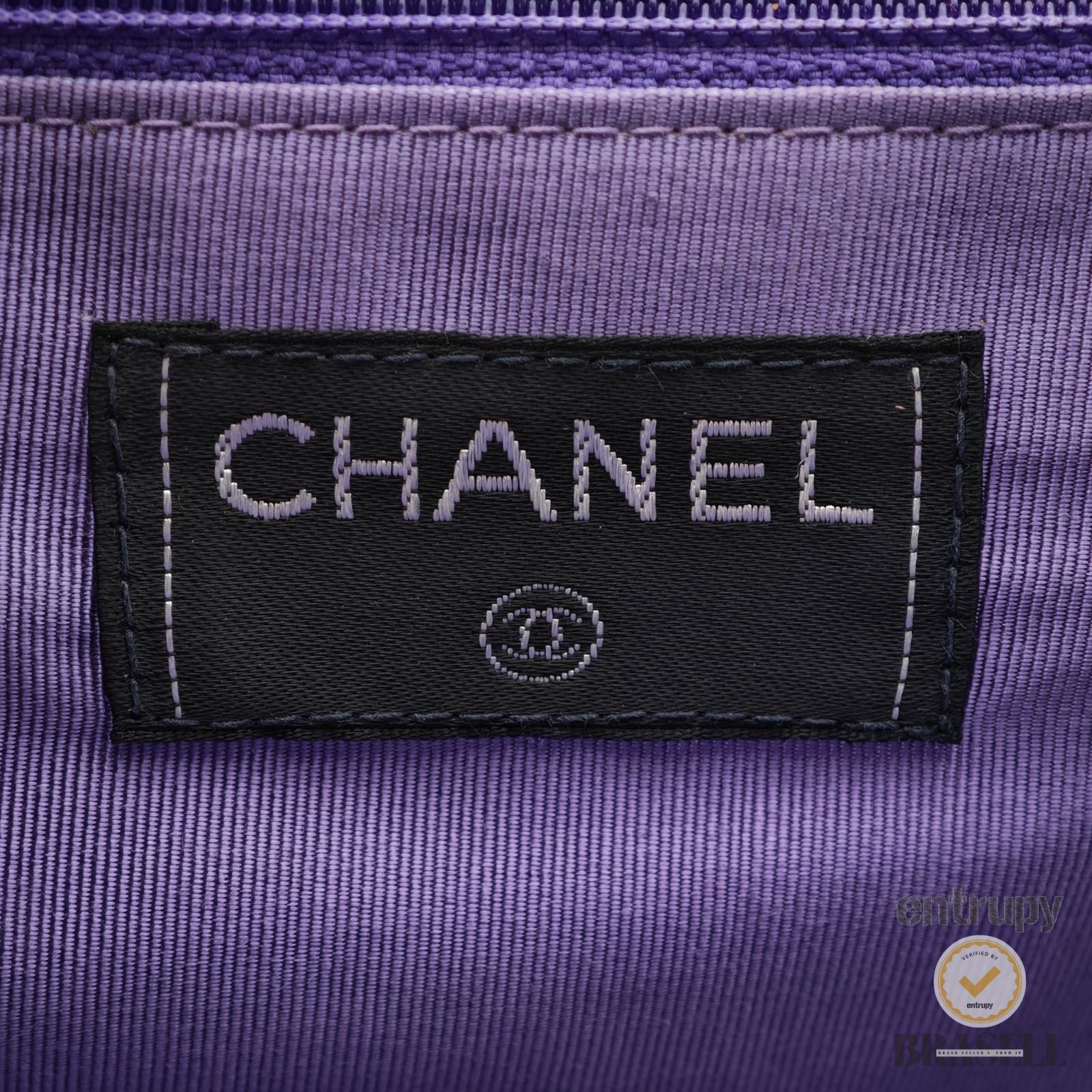 CHANEL Choco Bar Chain Hand Bag Camel with Box Dust Bag 【ImportFeeFREE】