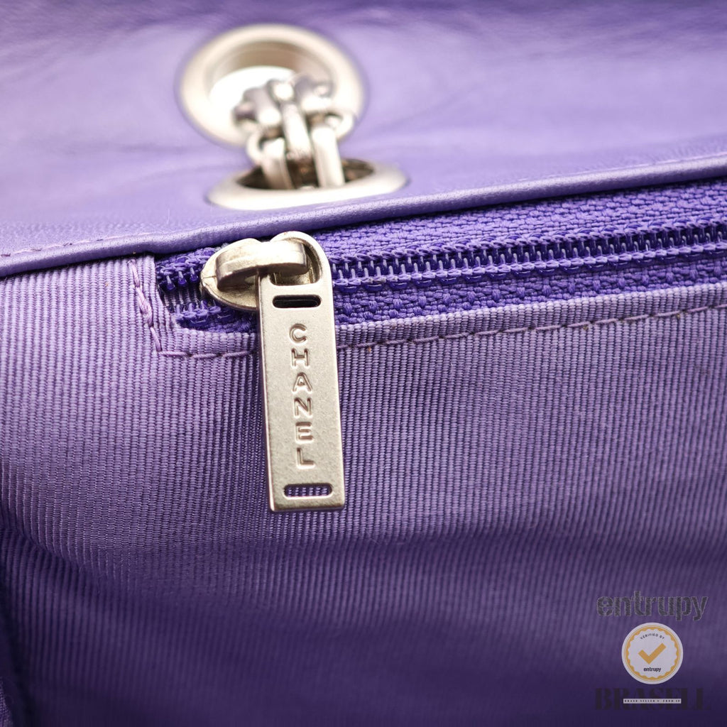 CHANEL Choco Bar Chain Hand Bag Camel with Box Dust Bag 【ImportFeeFREE】