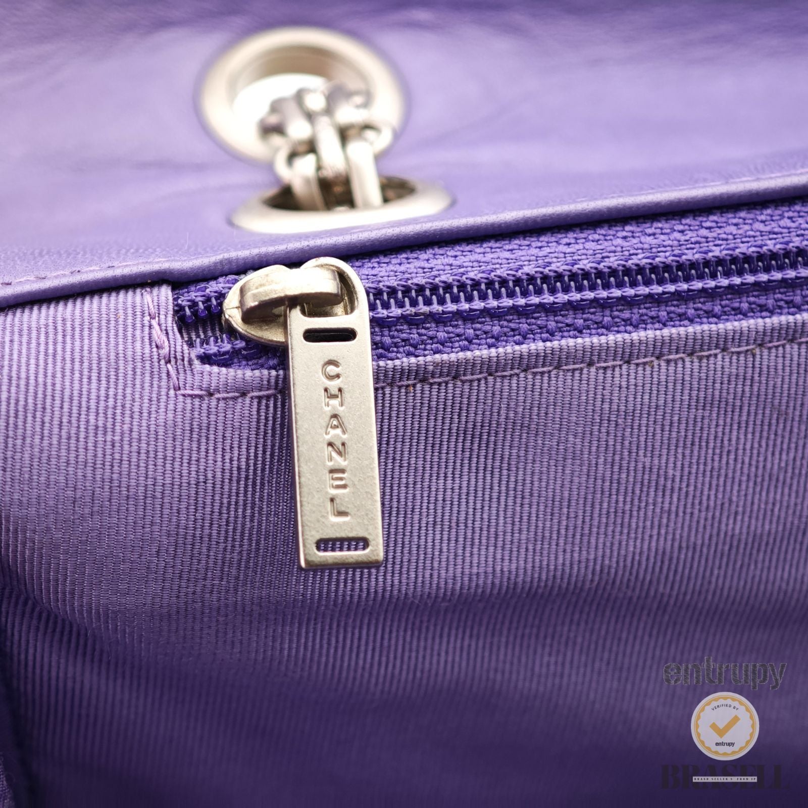 CHANEL Choco Bar Chain Hand Bag Camel with Box Dust Bag 【ImportFeeFREE】