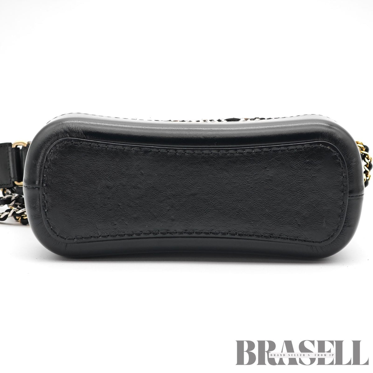 CHANEL Gabrielle Chain Shoulder Bag Tweed Leather Beige Black 【ImportFeeFREE】