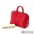 LOUIS VUITTON Epi Alma M52147 Handbag Red with Dust Bag 【ImportFeeFREE】