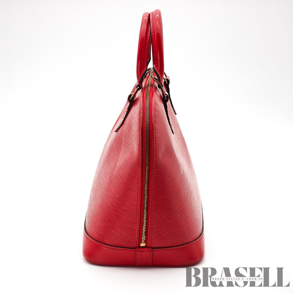 LOUIS VUITTON Epi Alma M52147 Handbag Red with Dust Bag 【ImportFeeFREE】