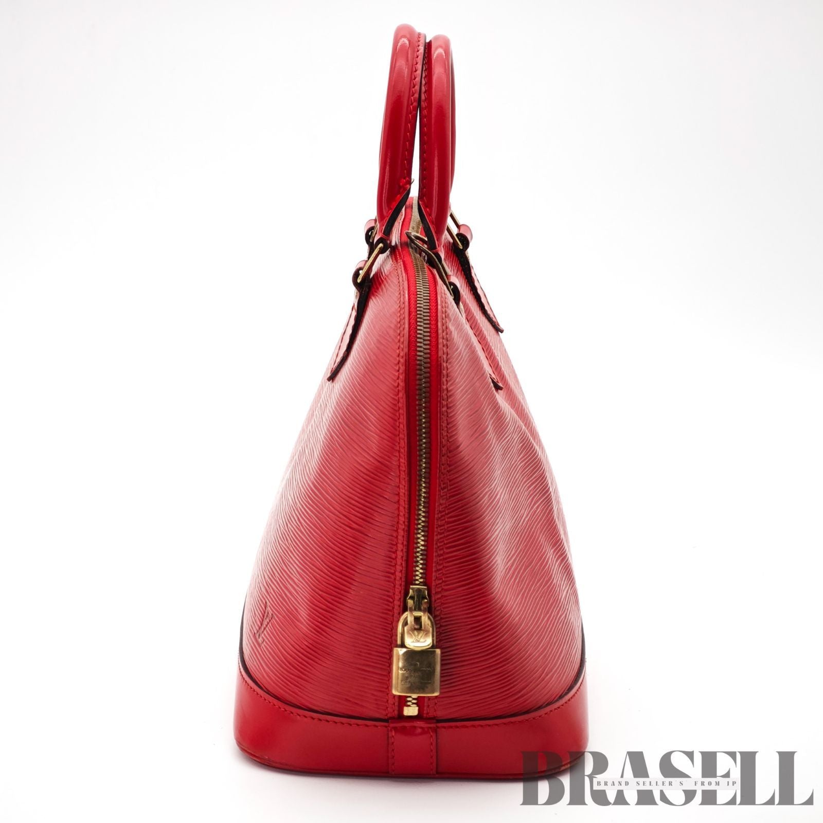 LOUIS VUITTON Epi Alma M52147 Handbag Red with Dust Bag 【ImportFeeFREE】