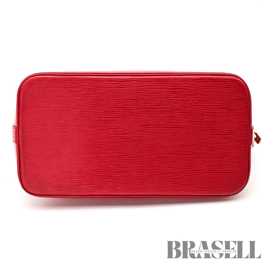 LOUIS VUITTON Epi Alma M52147 Handbag Red with Dust Bag 【ImportFeeFREE】