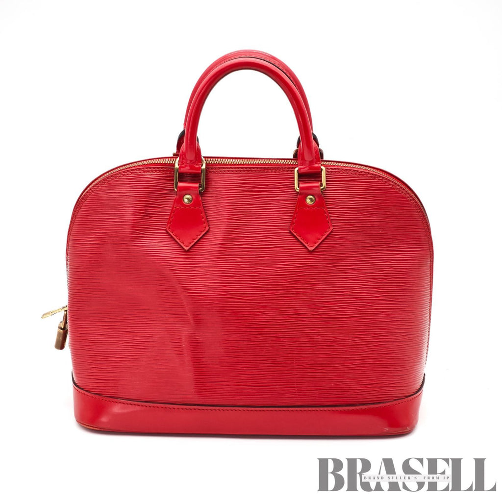 LOUIS VUITTON Epi Alma M52147 Handbag Red with Dust Bag 【ImportFeeFREE】