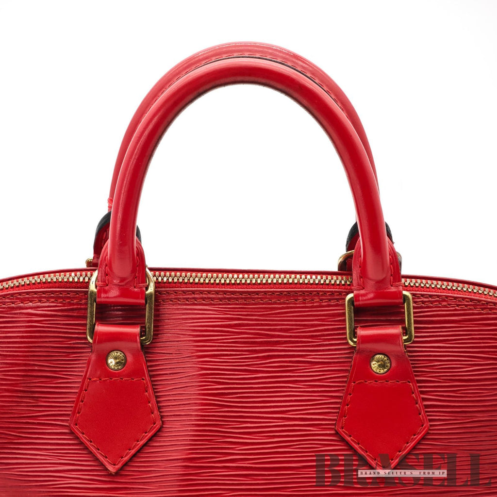 LOUIS VUITTON Epi Alma M52147 Handbag Red with Dust Bag 【ImportFeeFREE】