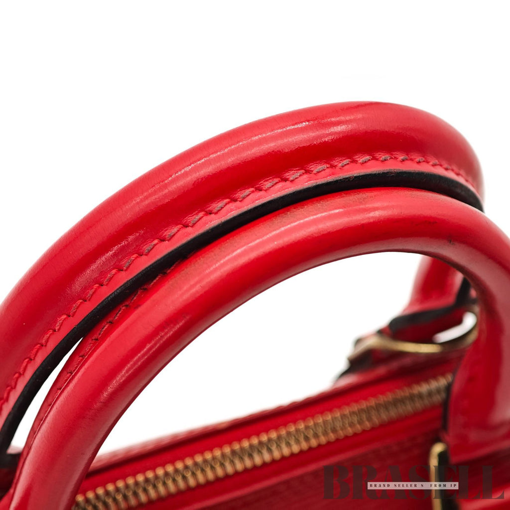 LOUIS VUITTON Epi Alma M52147 Handbag Red with Dust Bag 【ImportFeeFREE】