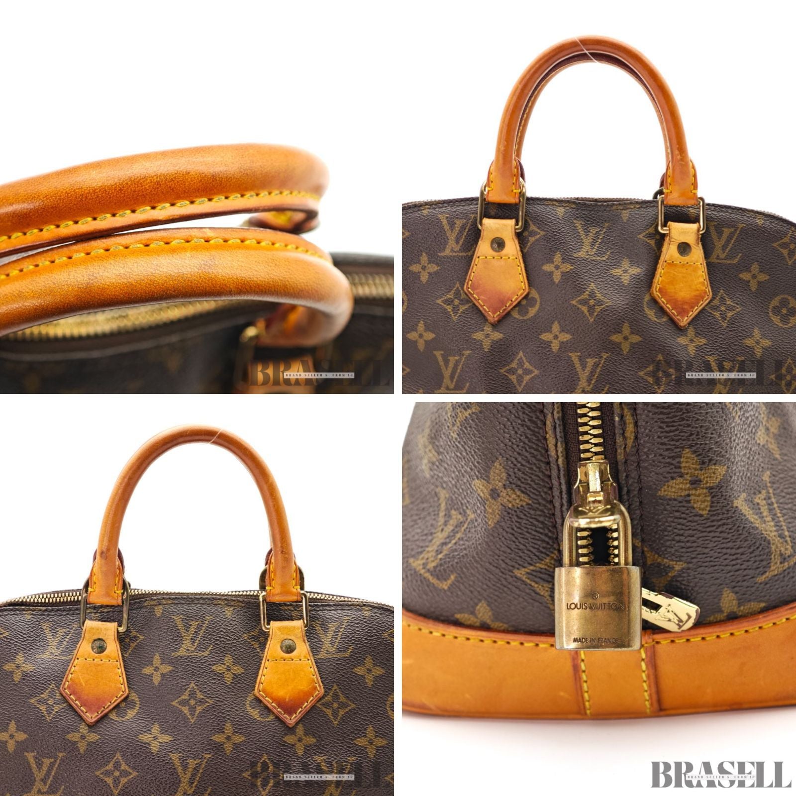 LOUIS VUITTON Monogram Alma PM M51130 Handbag Brown 【ImportFeeFREE】