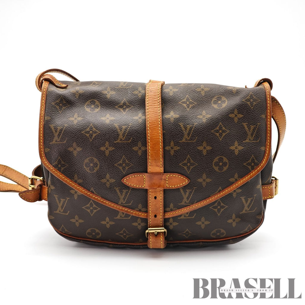 LOUIS VUITTON Monogram Saumur 30 M42256 Shoulder Bag Flap Bag 【ImportFeeFREE】