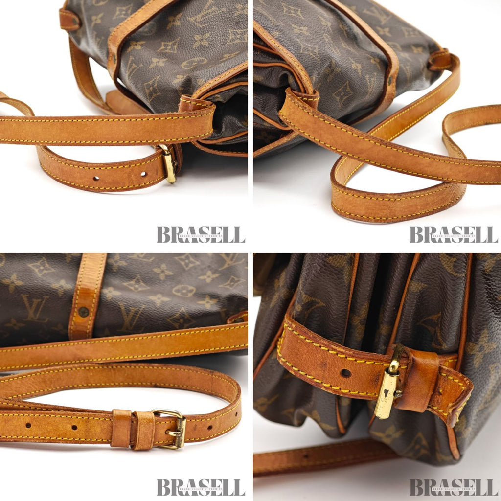 LOUIS VUITTON Monogram Saumur 30 M42256 Shoulder Bag Flap Bag 【ImportFeeFREE】