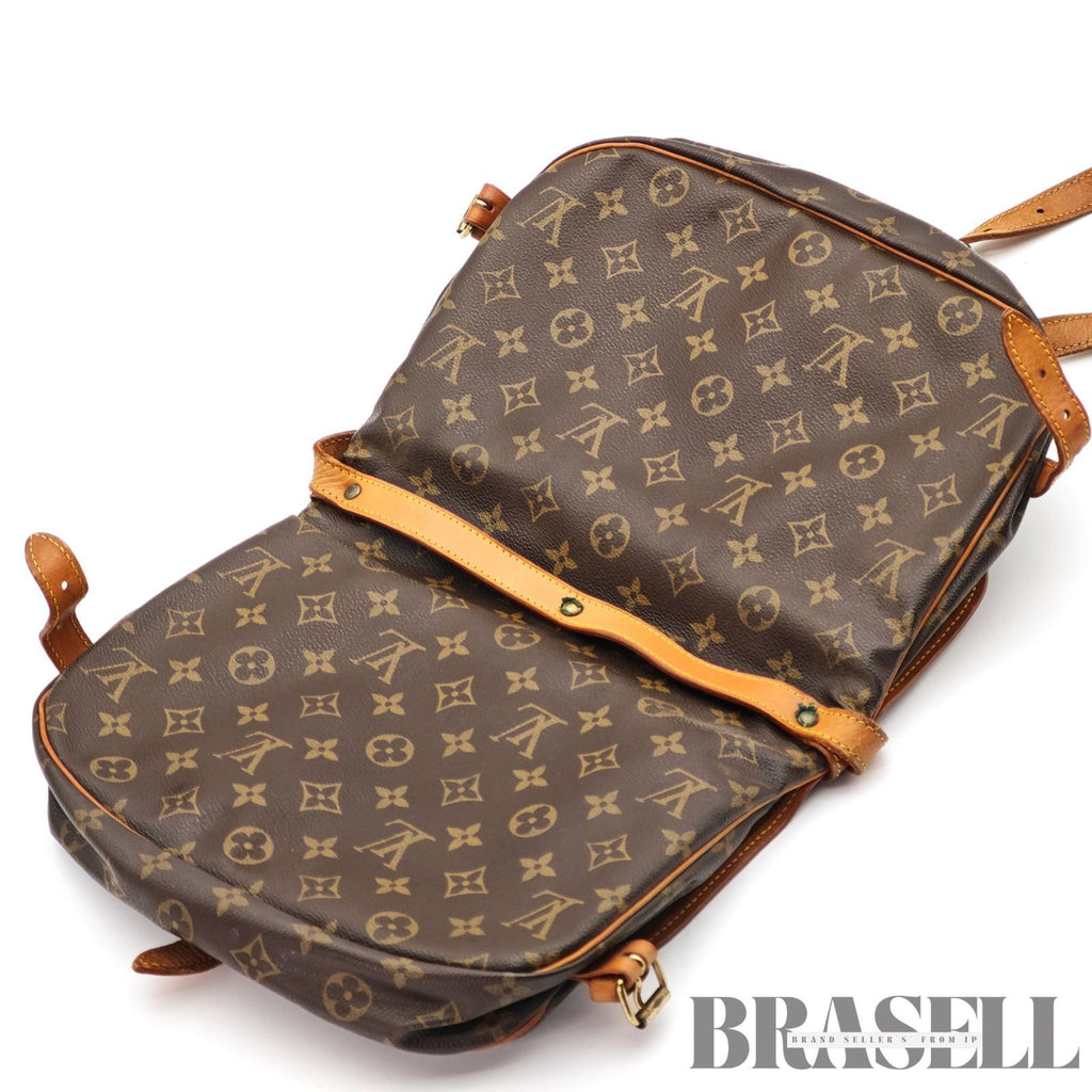 LOUIS VUITTON Monogram Saumur 30 M42256 Shoulder Bag Flap Bag 【ImportFeeFREE】