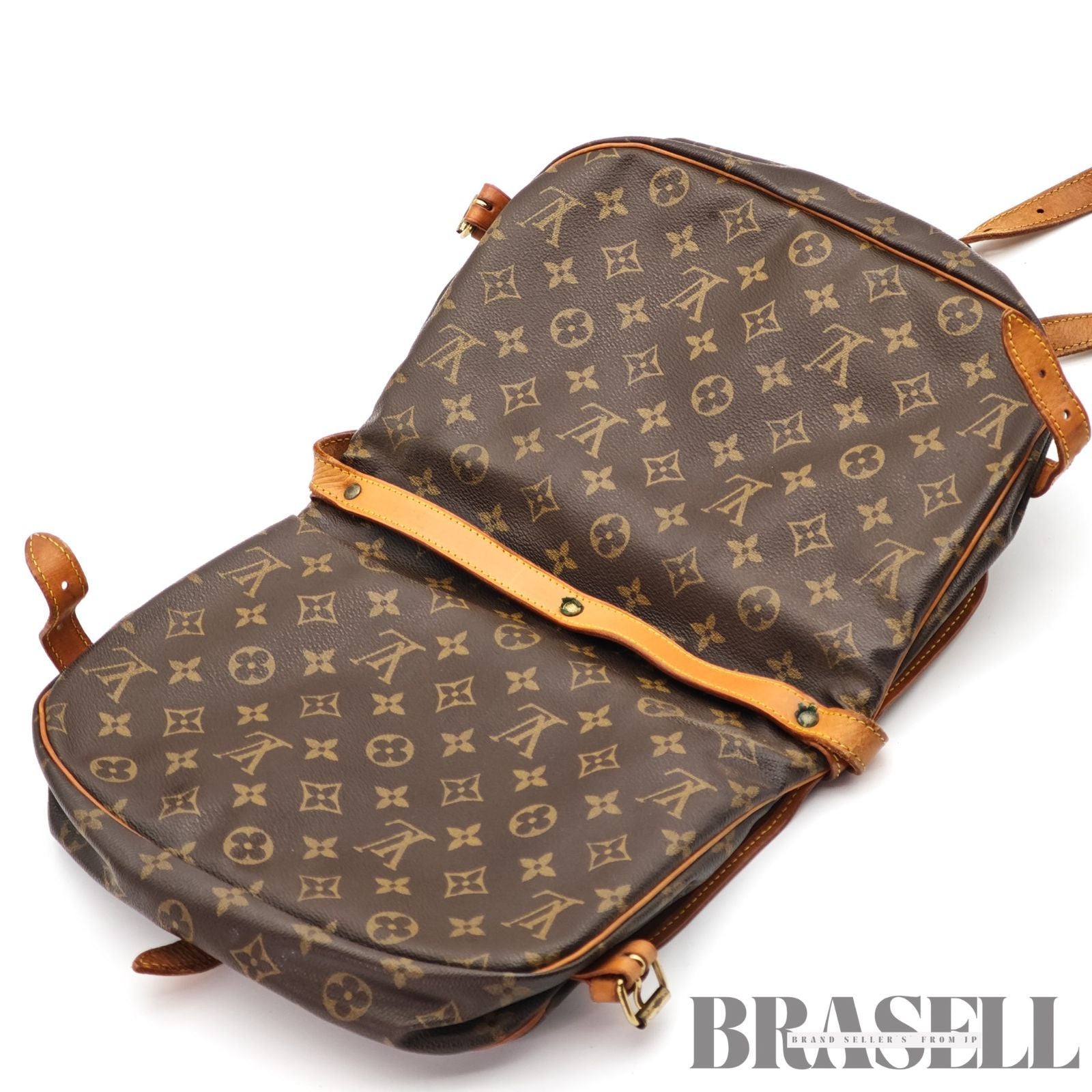 LOUIS VUITTON Monogram Saumur 30 M42256 Shoulder Bag Flap Bag 【ImportFeeFREE】