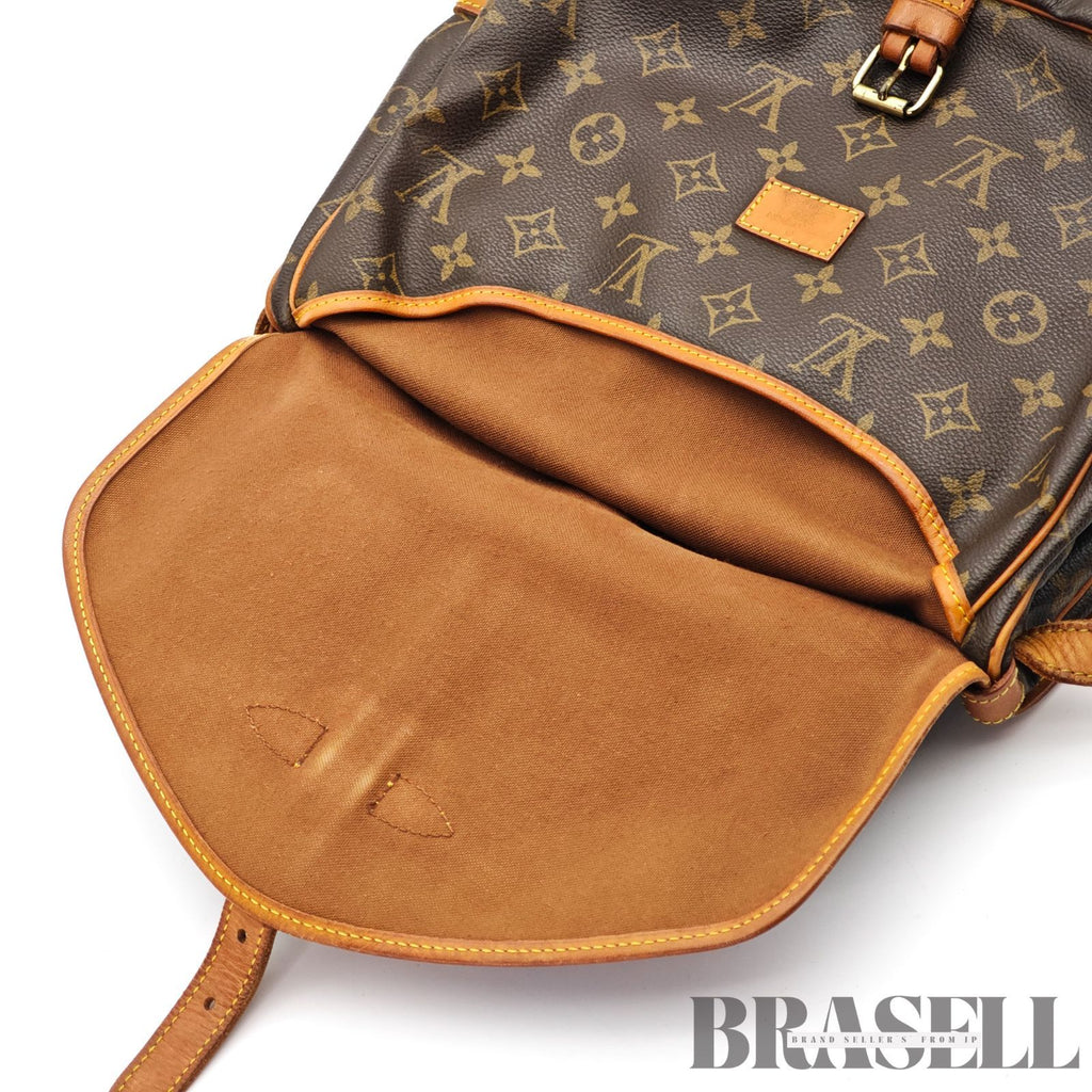 LOUIS VUITTON Monogram Saumur 30 M42256 Shoulder Bag Flap Bag 【ImportFeeFREE】