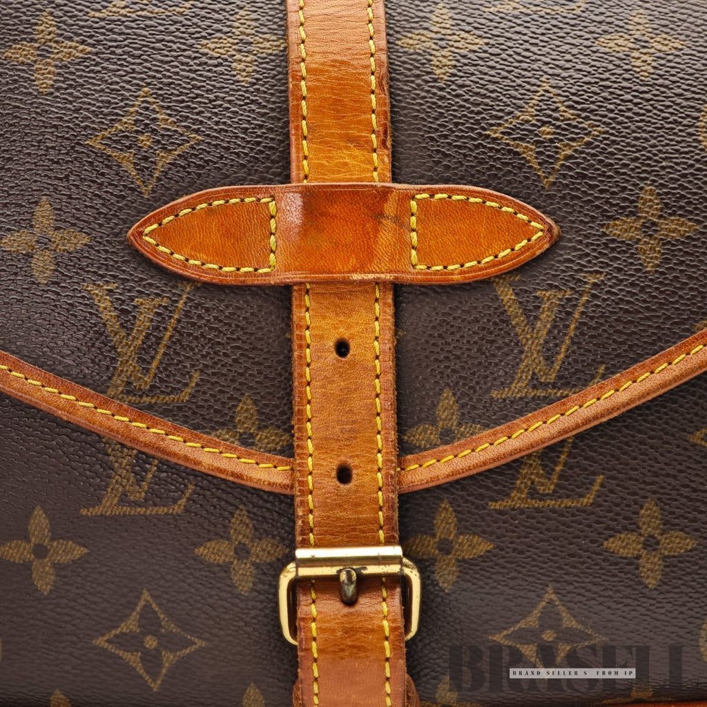 LOUIS VUITTON Monogram Saumur 30 M42256 Shoulder Bag Flap Bag 【ImportFeeFREE】