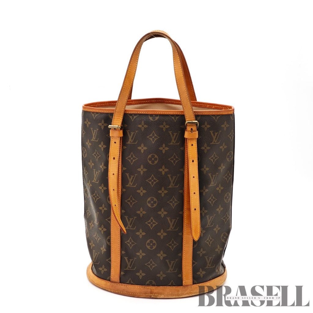 LOUIS VUITTON Monogram Bucket GM M42236 Tote Bucket Bag Brown 【ImportFeeFREE】