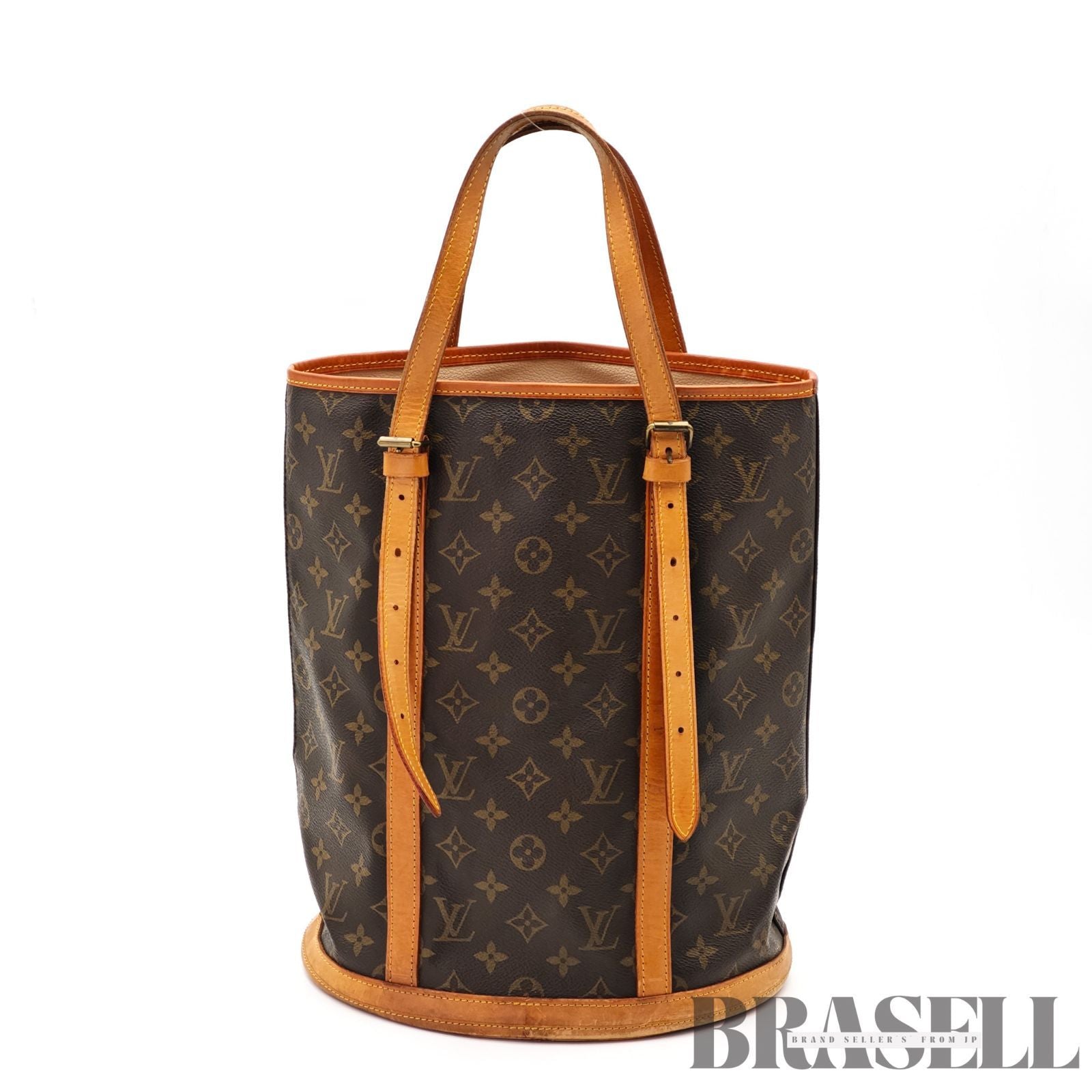 LOUIS VUITTON Monogram Bucket GM M42236 Tote Bucket Bag Brown 【ImportFeeFREE】