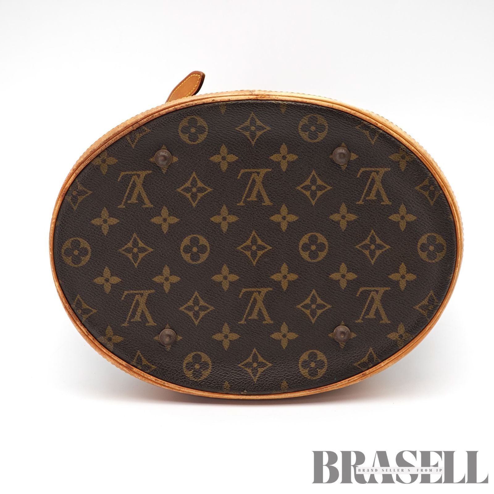 LOUIS VUITTON Monogram Bucket GM M42236 Tote Bucket Bag Brown 【ImportFeeFREE】