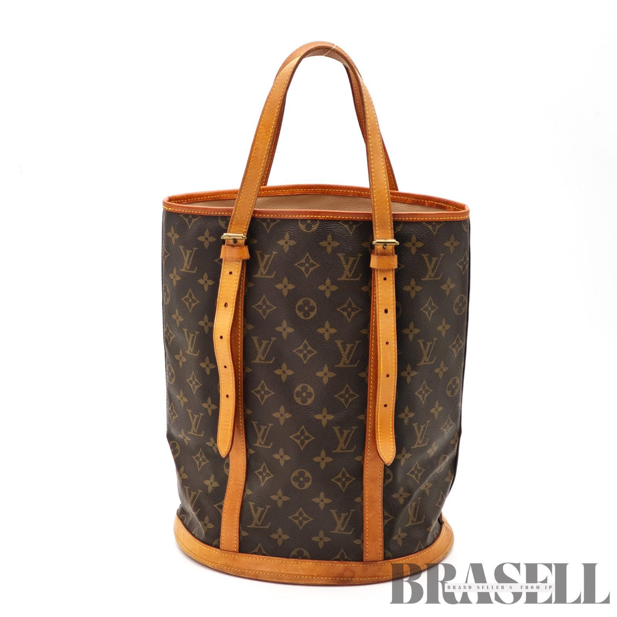 LOUIS VUITTON Monogram Bucket GM M42236 Tote Bucket Bag Brown 【ImportFeeFREE】