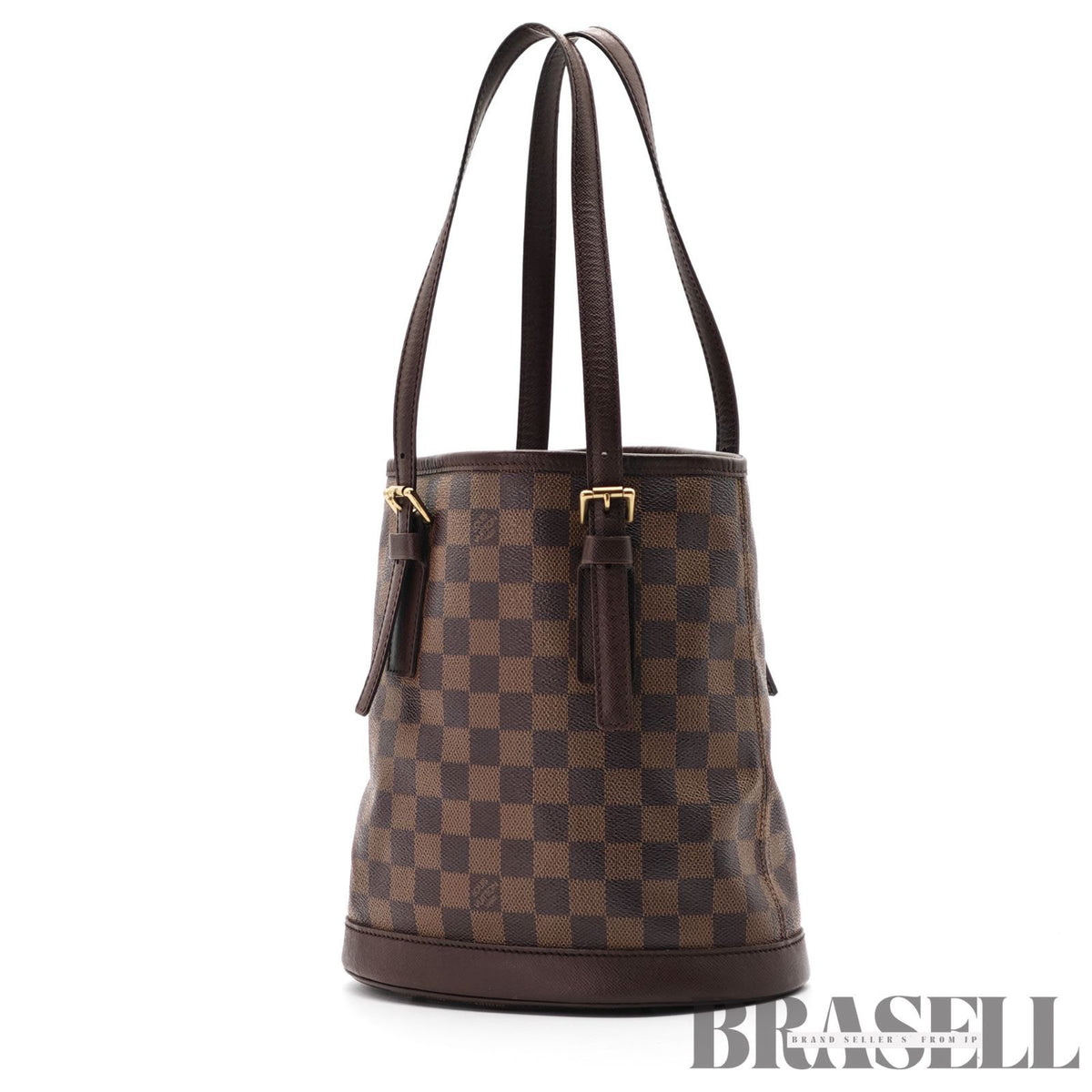 LOUIS VUITTON Damier Mare N42240 Bucket Tote Bag Brown【ImportFeeFREE】