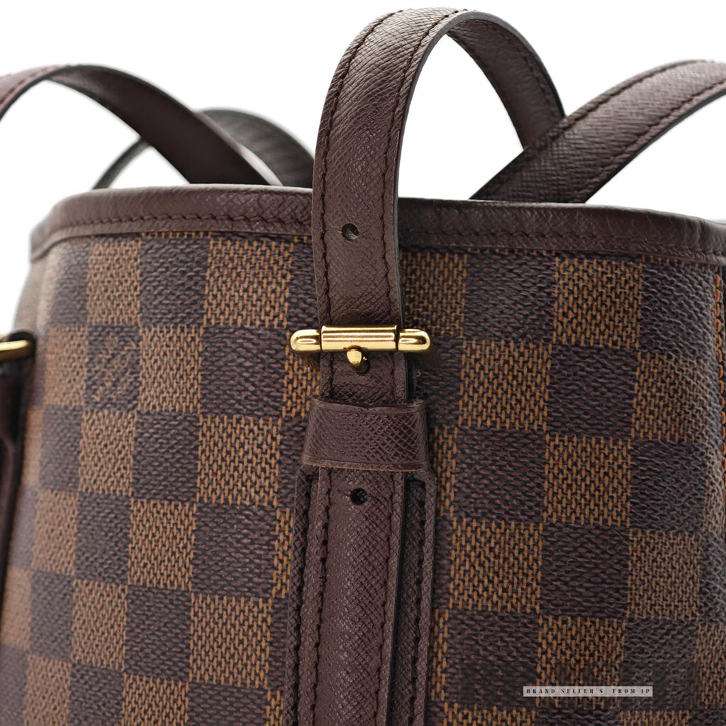 LOUIS VUITTON Damier Mare N42240 Bucket Tote Bag Brown【ImportFeeFREE】