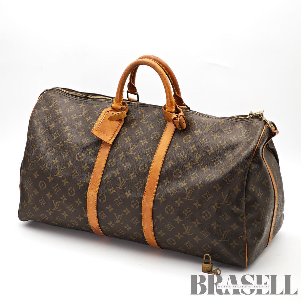 LOUIS VUITTON Keepall Bandouliere 55 M41414 Hand Bag Monogram 【ImportFeeFREE】