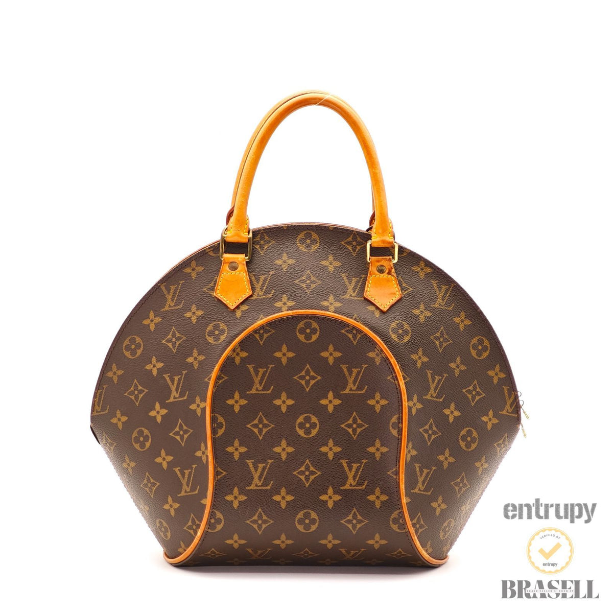 LOUIS VUITTON Ellipse MM M51126 Hand Bag Monogram Canvas Brown 【ImportFeeFREE】