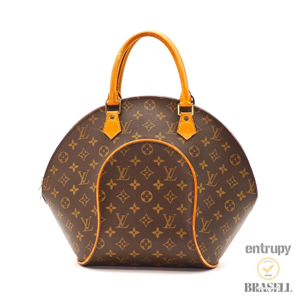 LOUIS VUITTON Ellipse MM M51126 Hand Bag Monogram Canvas Brown 【ImportFeeFREE】