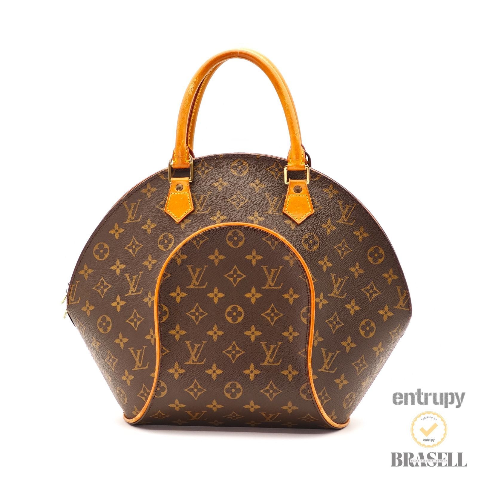 LOUIS VUITTON Ellipse MM M51126 Hand Bag Monogram Canvas Brown 【ImportFeeFREE】