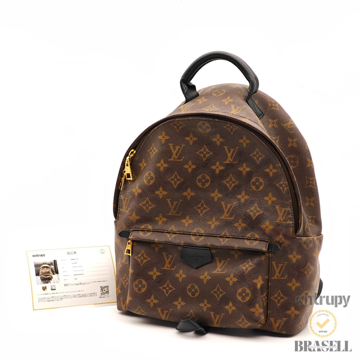 LOUIS VUITTON Palm Springs Backpack MM M41561 Monogram Brown 【ImportFeeFREE】