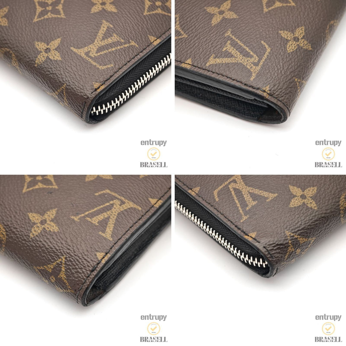 LOUIS VUITTON Macassar Zippy Dragonne M69407 Long Wallet Brown 【ImportFeeFREE】