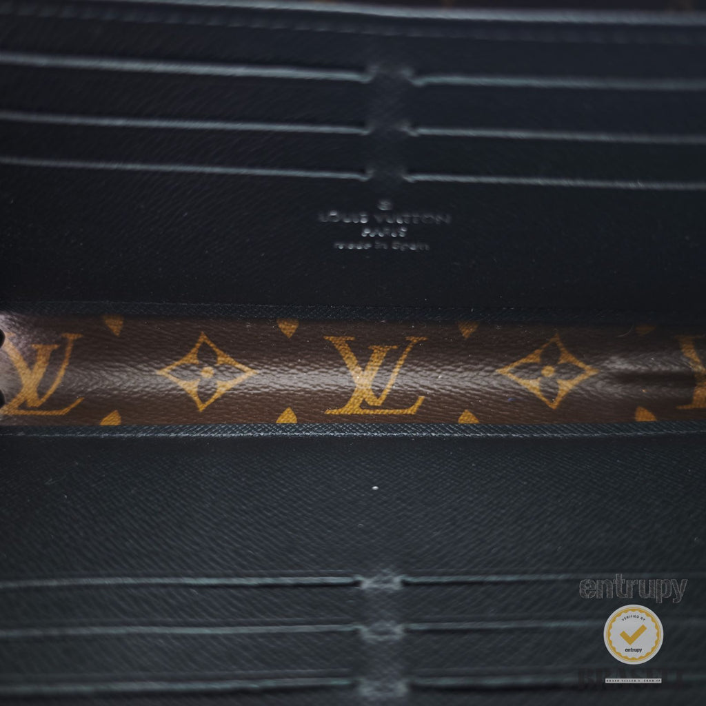 LOUIS VUITTON Macassar Zippy Dragonne M69407 Long Wallet Brown 【ImportFeeFREE】