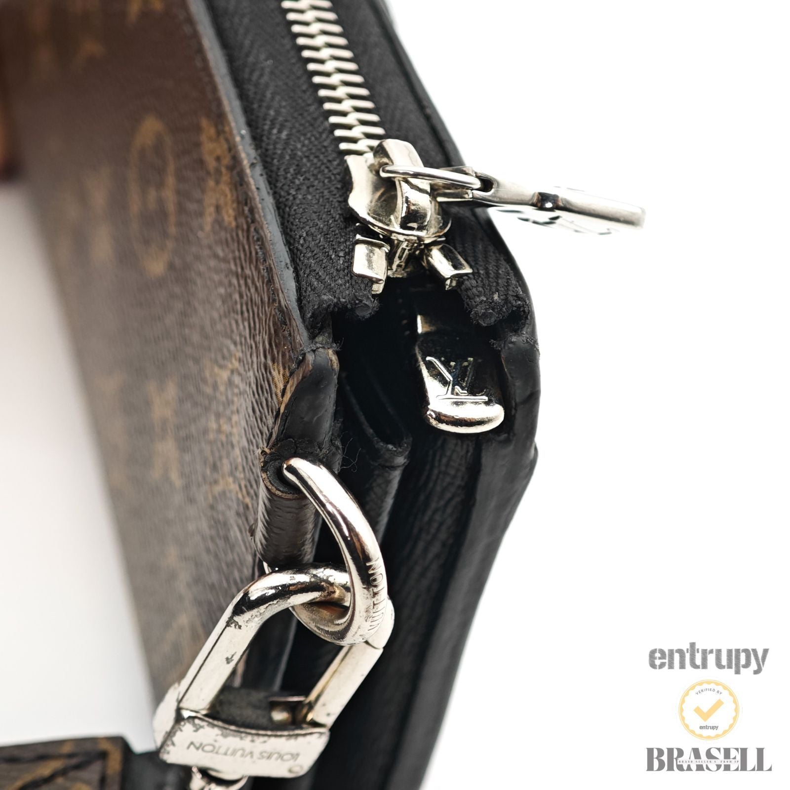 LOUIS VUITTON Macassar Zippy Dragonne M69407 Long Wallet Brown 【ImportFeeFREE】