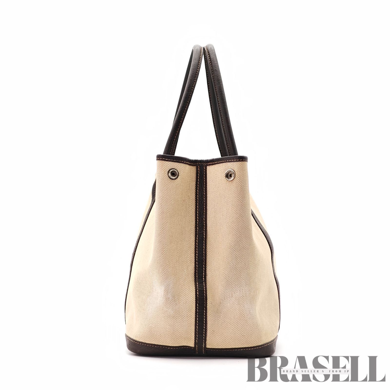 HERMES Garden Party PM Tote Bag White Women's Men's【ImportFeeFREE】
