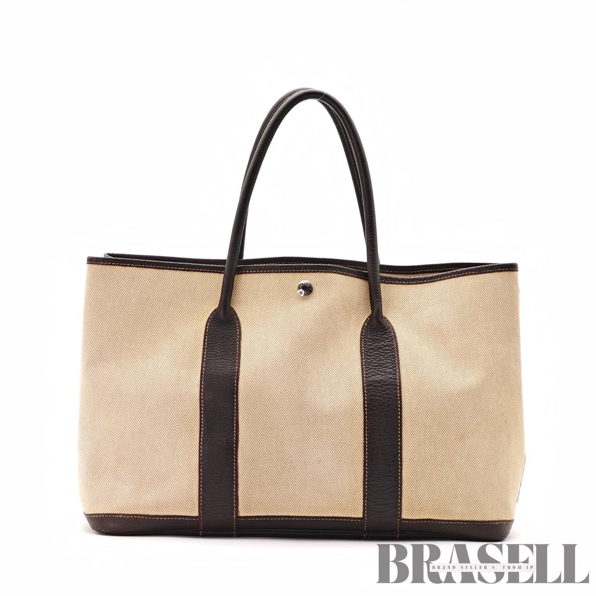 HERMES Garden Party PM Tote Bag White Women's Men's【ImportFeeFREE】