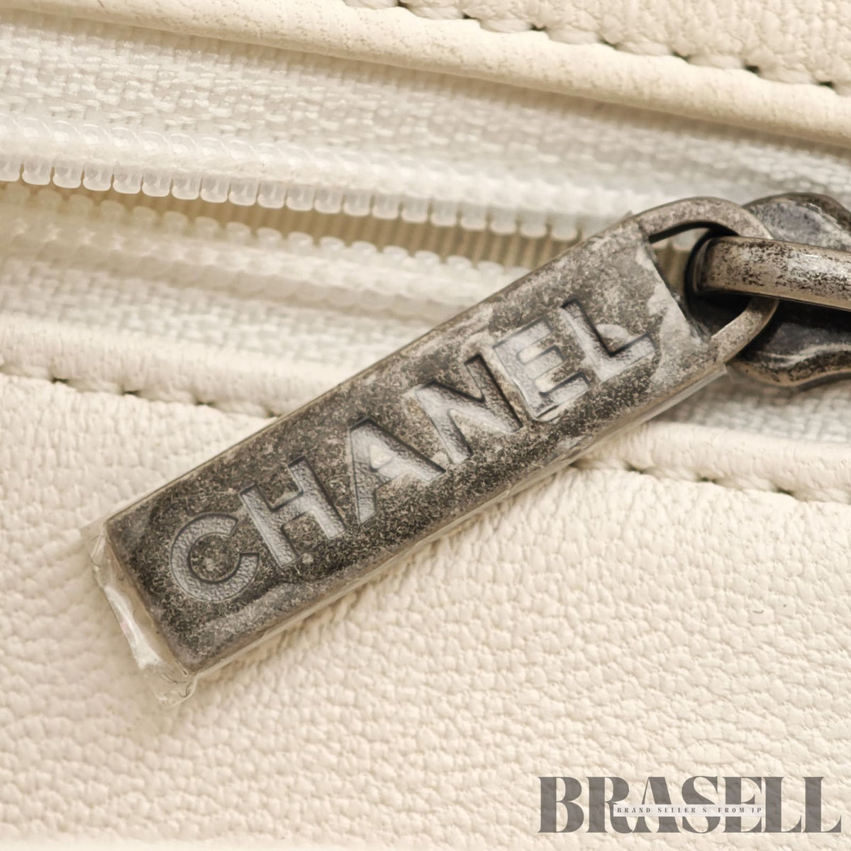 CHANEL Tweed Single Flap Shoulder Bag Pearl White Women's【ImportFeeFREE】