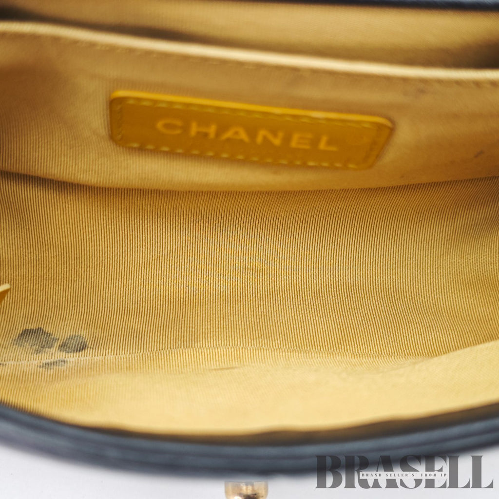CHANEL Boy Chanel Graffiti Flap Shoulder Bag Black 【ImportFeeFREE】