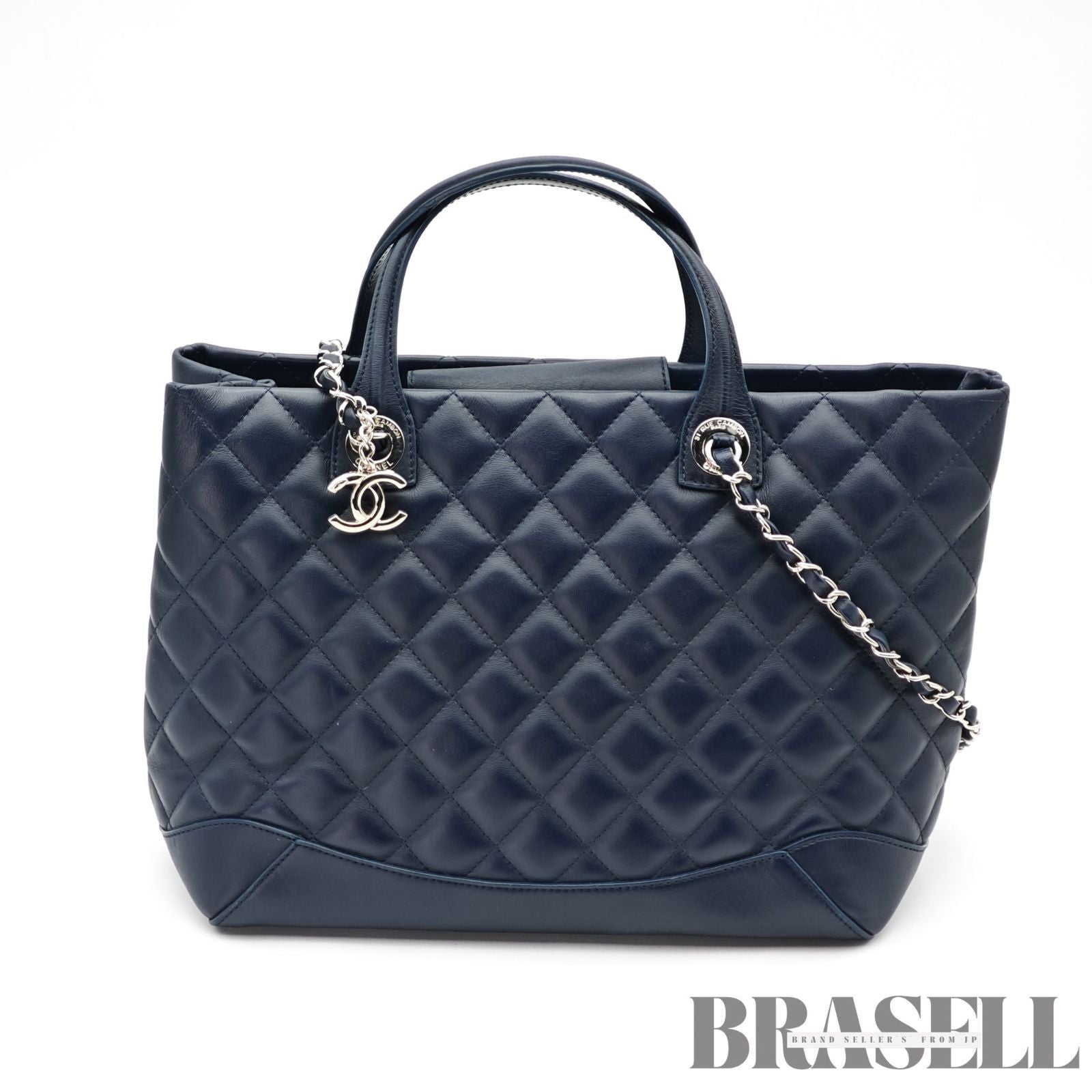 CHANEL Matelasse 2way Chain Shoulder Bag Tote Bag Lambskin 【ImportFeeFREE】