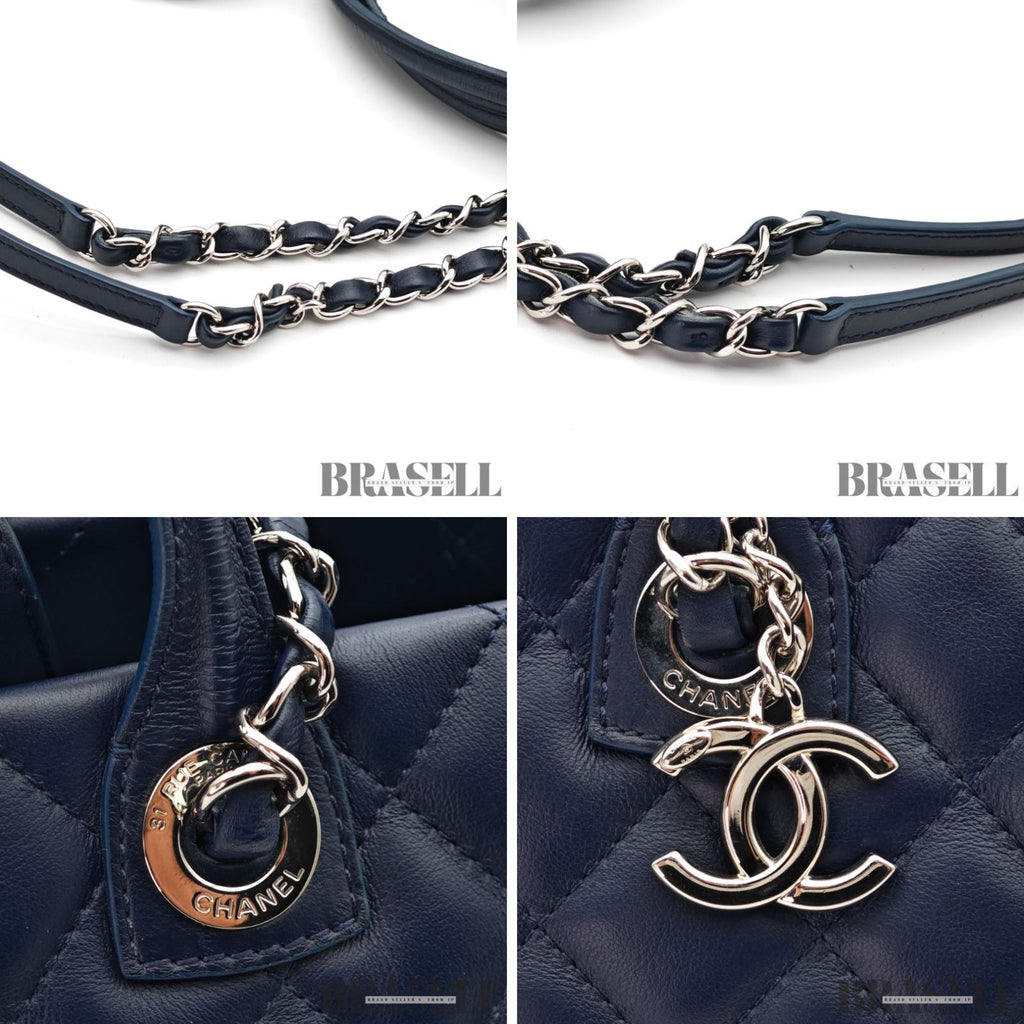 CHANEL Matelasse 2way Chain Shoulder Bag Tote Bag Lambskin 【ImportFeeFREE】