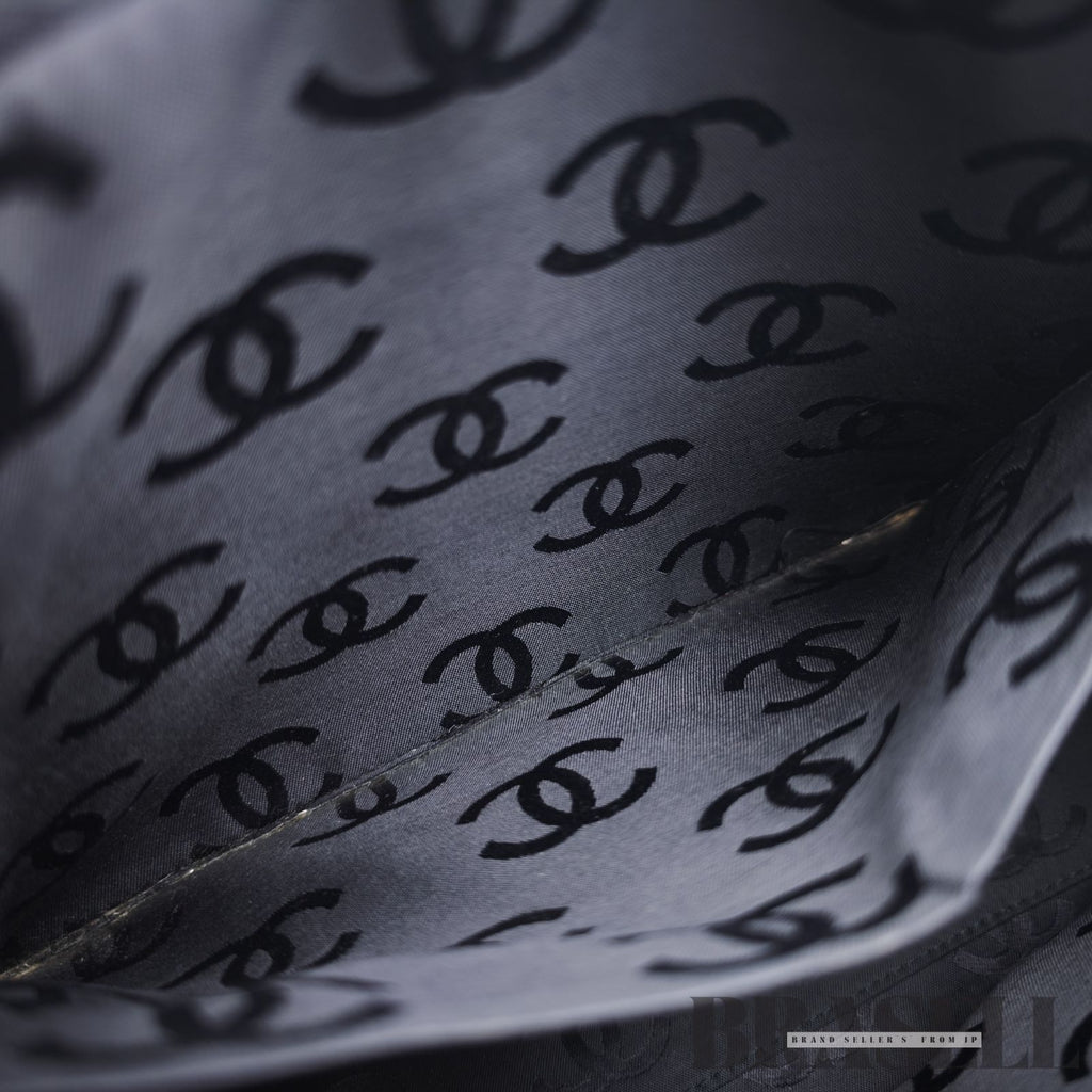 CHANEL Wild Stitch Hand Bag Black Gold Hardware CC Logo 【ImportFeeFREE】