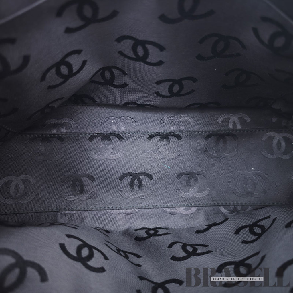 CHANEL Wild Stitch Hand Bag Black Gold Hardware CC Logo 【ImportFeeFREE】