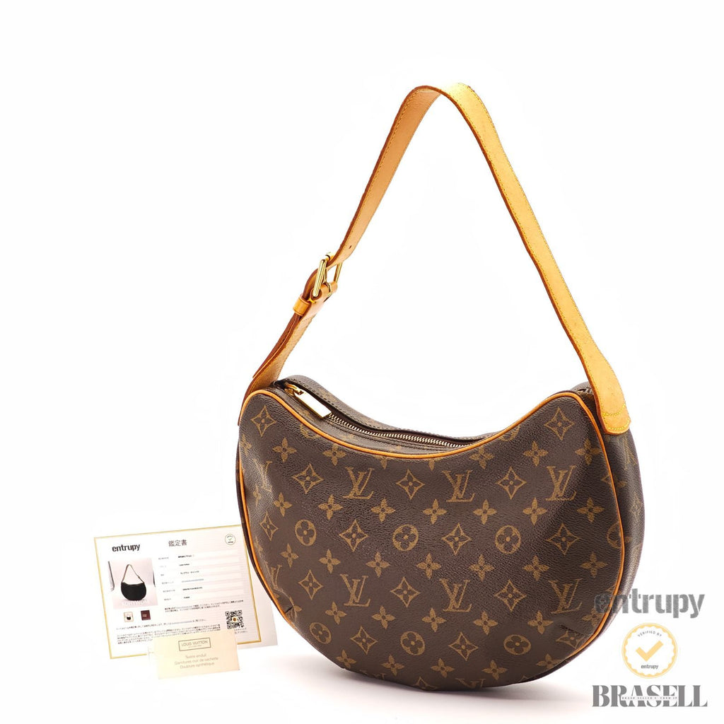 LOUIS VUITTON Croissant MM M51512 Hand Bag Monogram Canvas 【ImportFeeFREE】