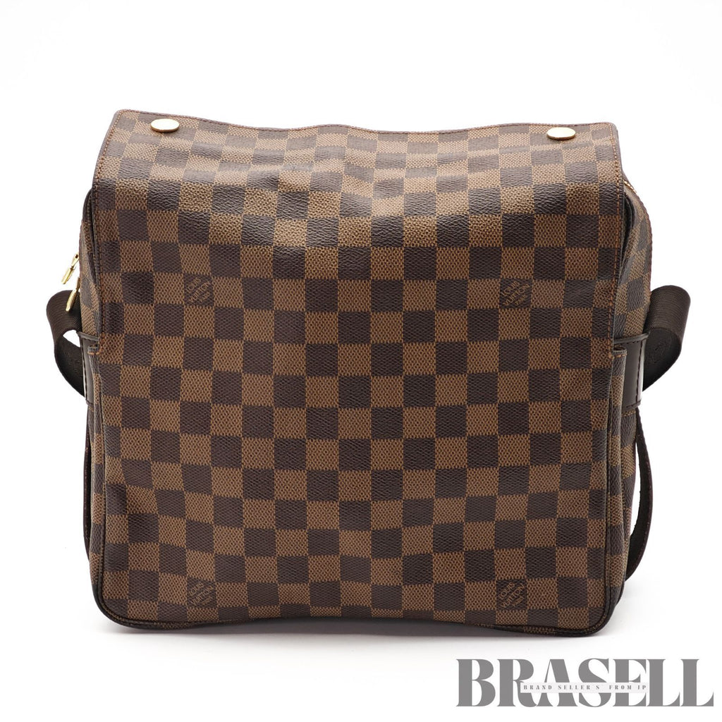 LOUIS VUITTON Damier Naviglio N45255 Shoulder Bag Brown【ImportFeeFREE】