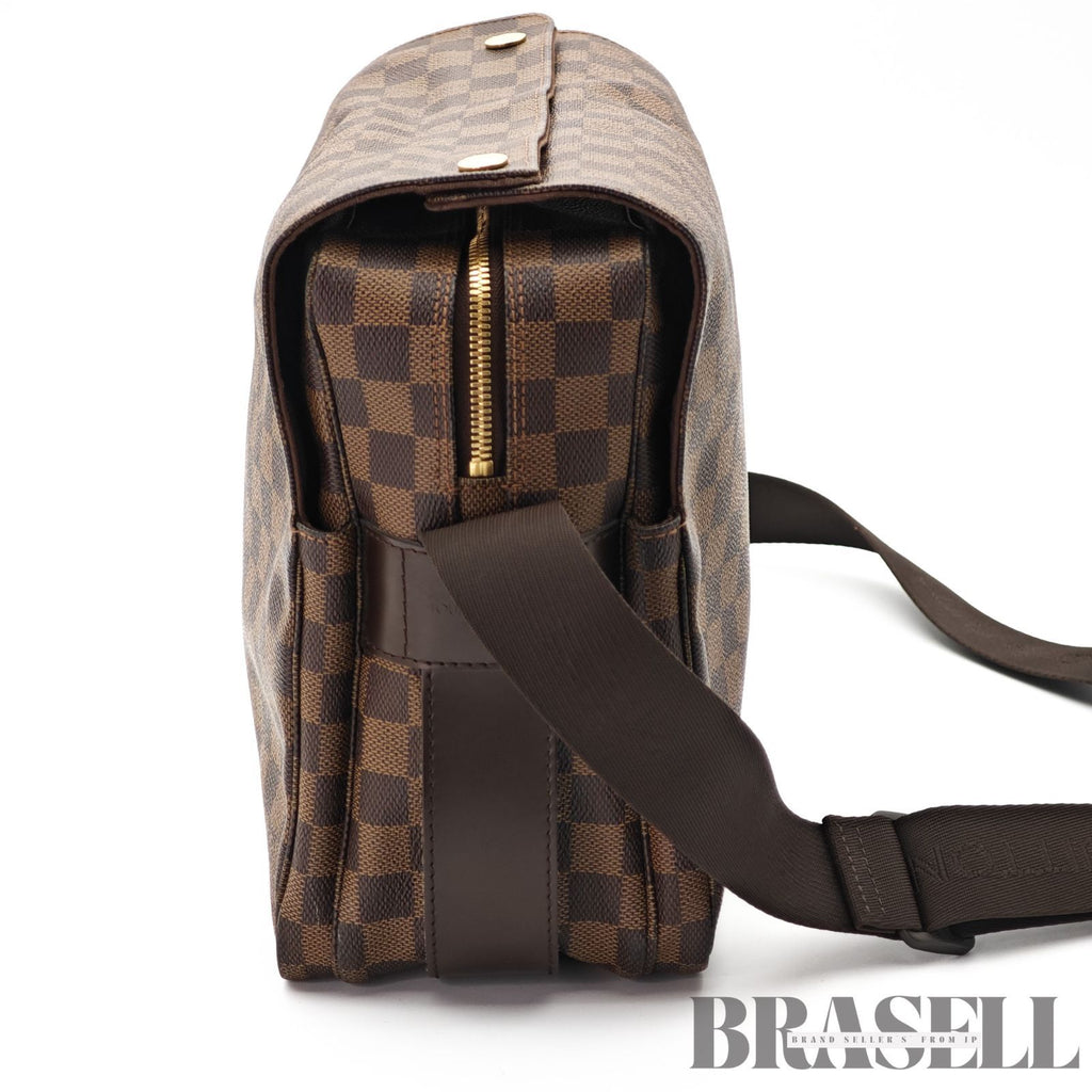 LOUIS VUITTON Damier Naviglio N45255 Shoulder Bag Brown【ImportFeeFREE】