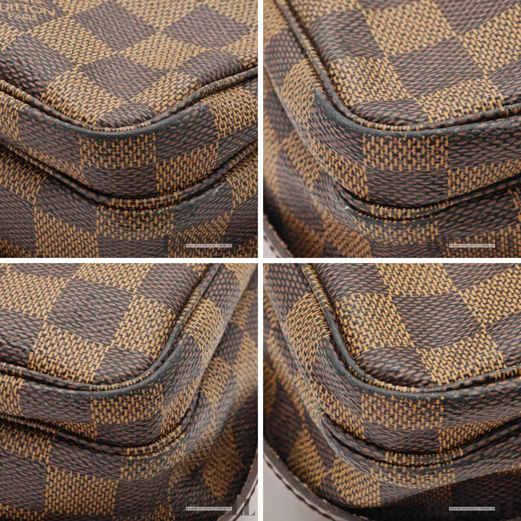 LOUIS VUITTON Damier Naviglio N45255 Shoulder Bag Brown【ImportFeeFREE】