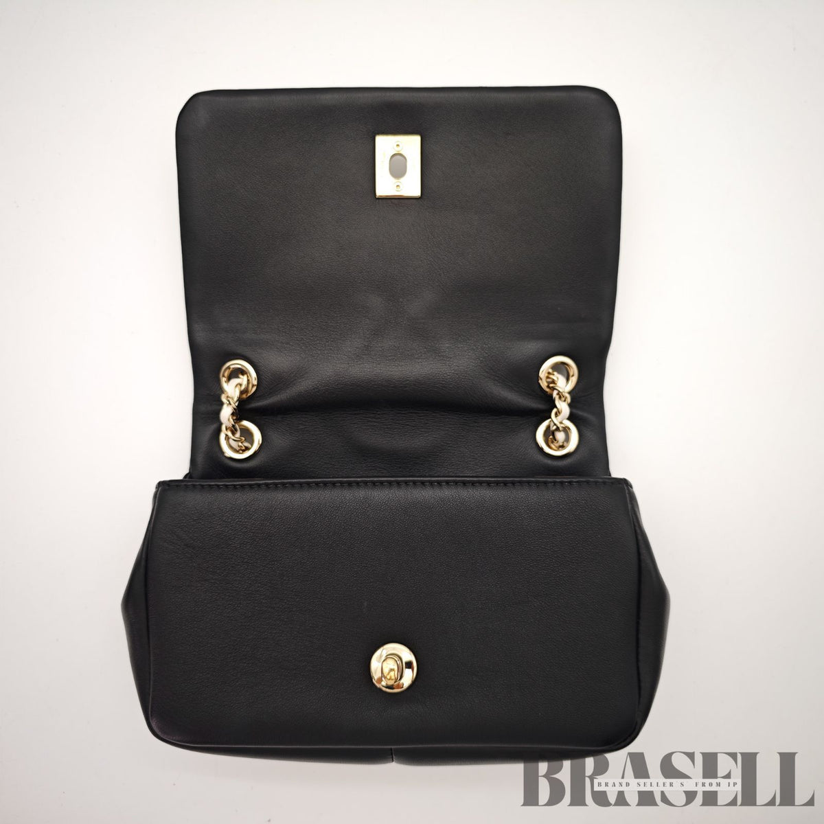 CHANEL Matelasse Lambskin Chain Flap Shoulder Bag Black Women's【ImportFeeFREE】