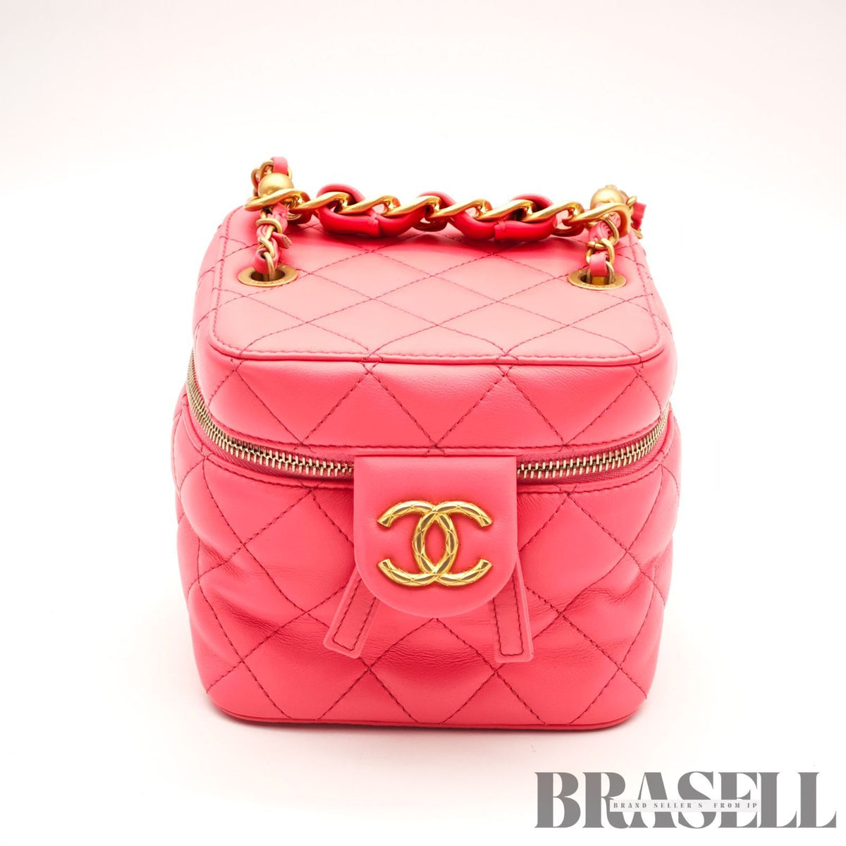 CHANEL Matelasse Vanity 2-Way Handbag Shoulder Bag Pink Women's【ImportFeeFREE】