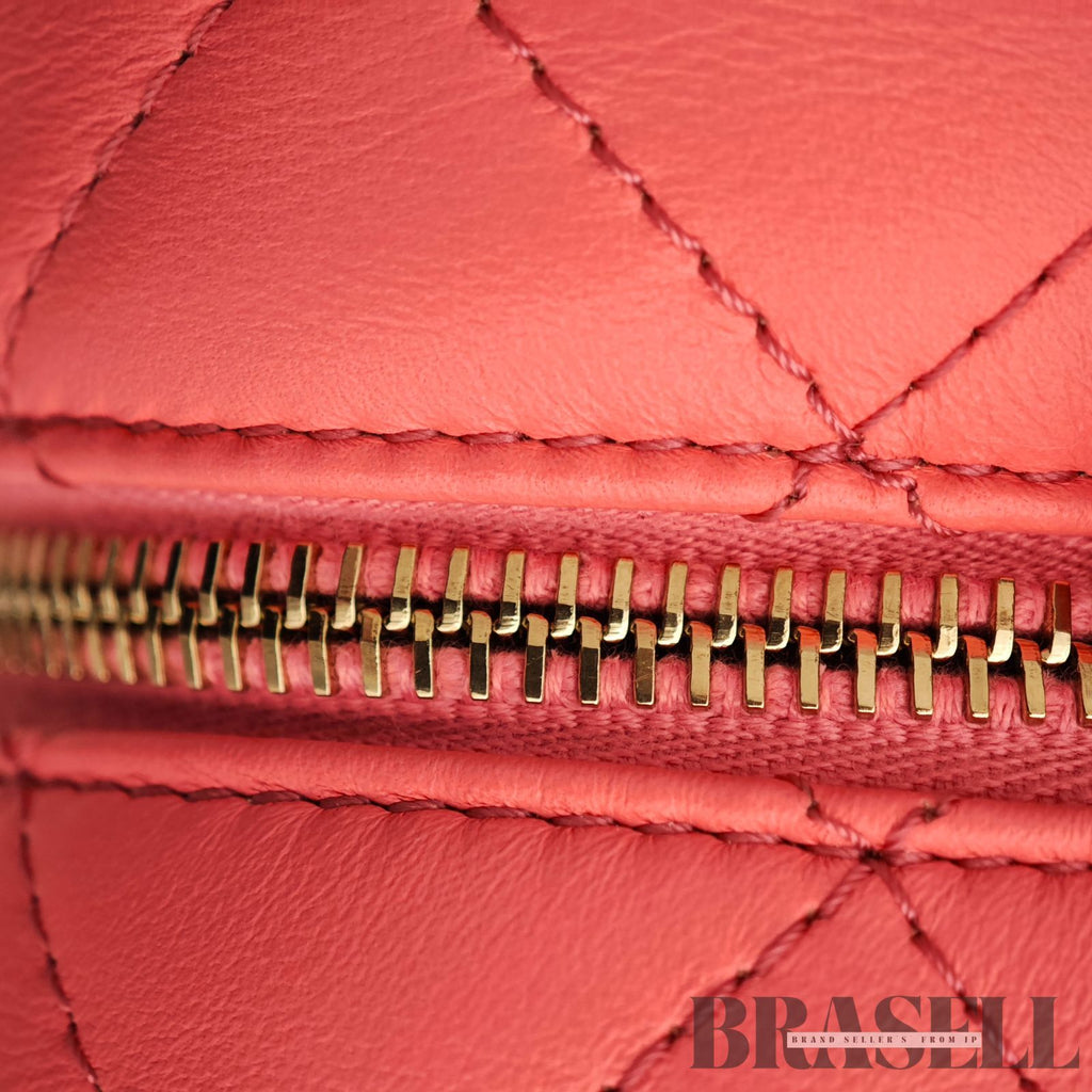 CHANEL Matelasse Vanity 2-Way Handbag Shoulder Bag Pink Women's【ImportFeeFREE】