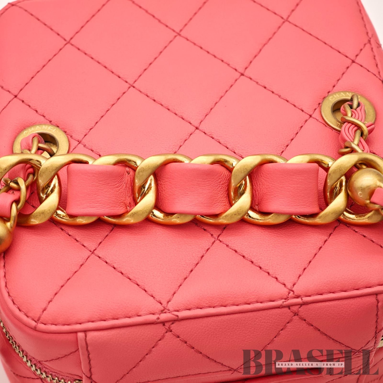 CHANEL Matelasse Vanity 2-Way Handbag Shoulder Bag Pink Women's【ImportFeeFREE】