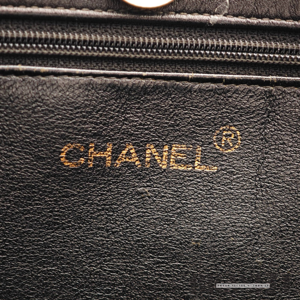CHANEL Big Coco Large Chain Tote Bag Black Lambskin Shoulder 【ImportFeeFREE】